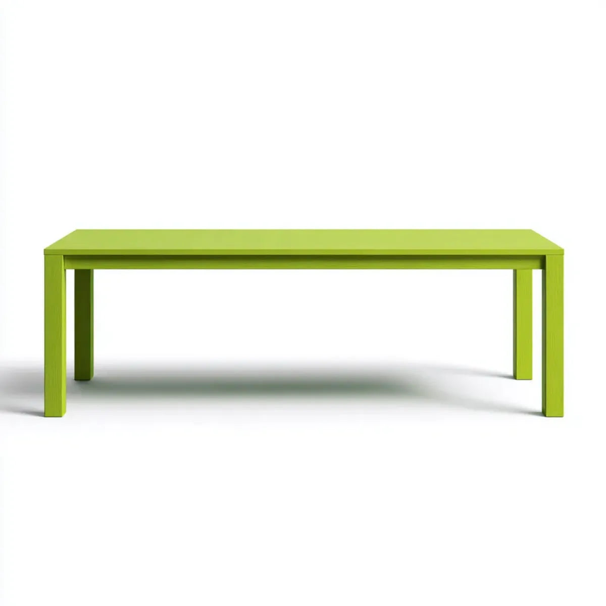 Table à manger rectangulaire verte 180 x 90 x 75 cm en pin massif