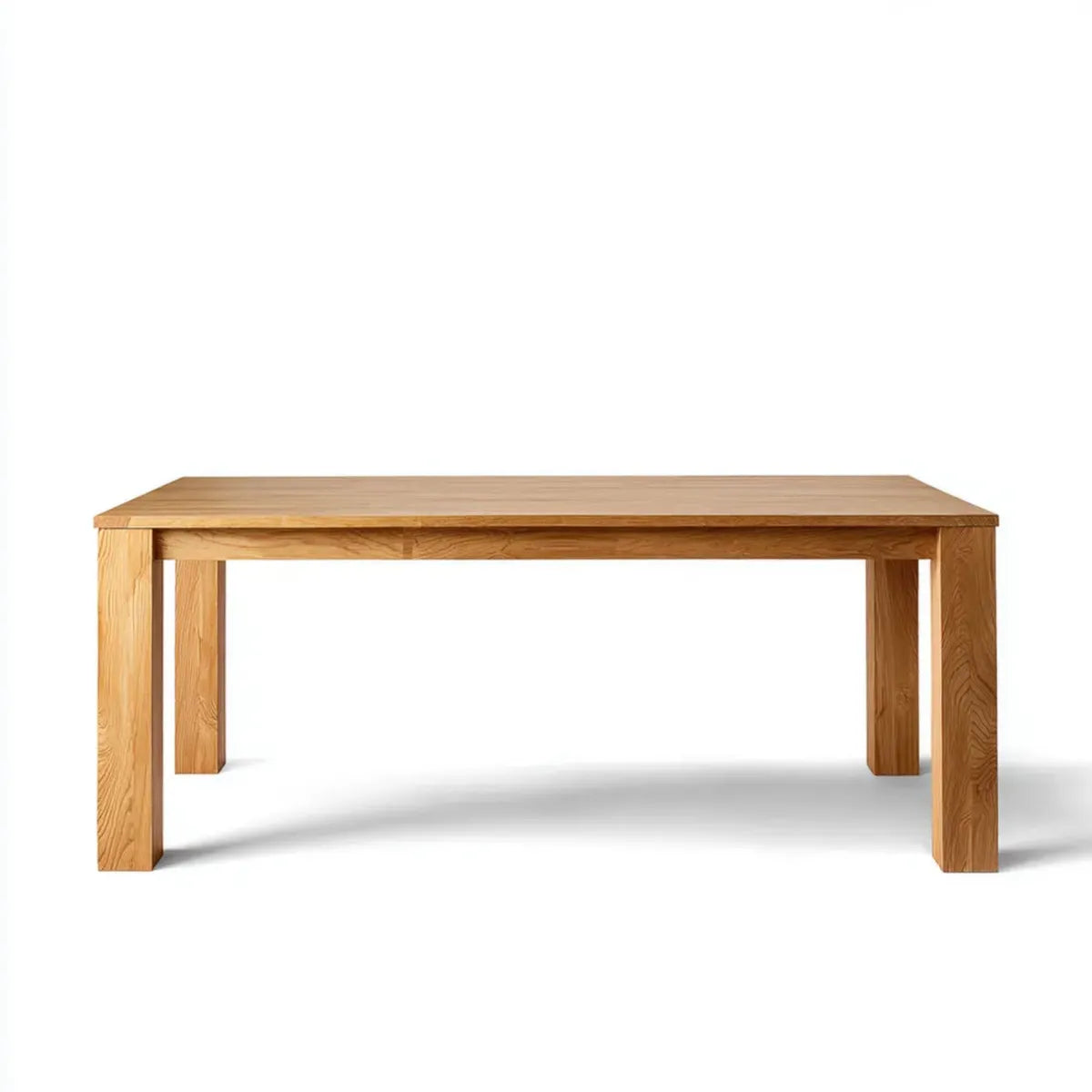 Table à manger rectangulaire chêne massif naturel 180 x 90 x 75 cm