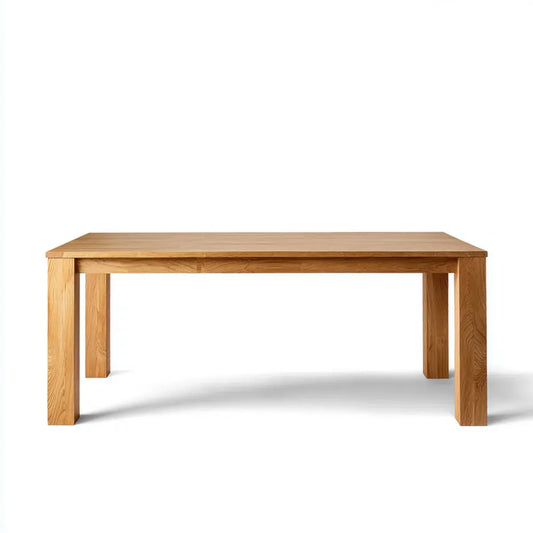 Table à manger rectangulaire chêne massif naturel 180 x 90 x 75 cm