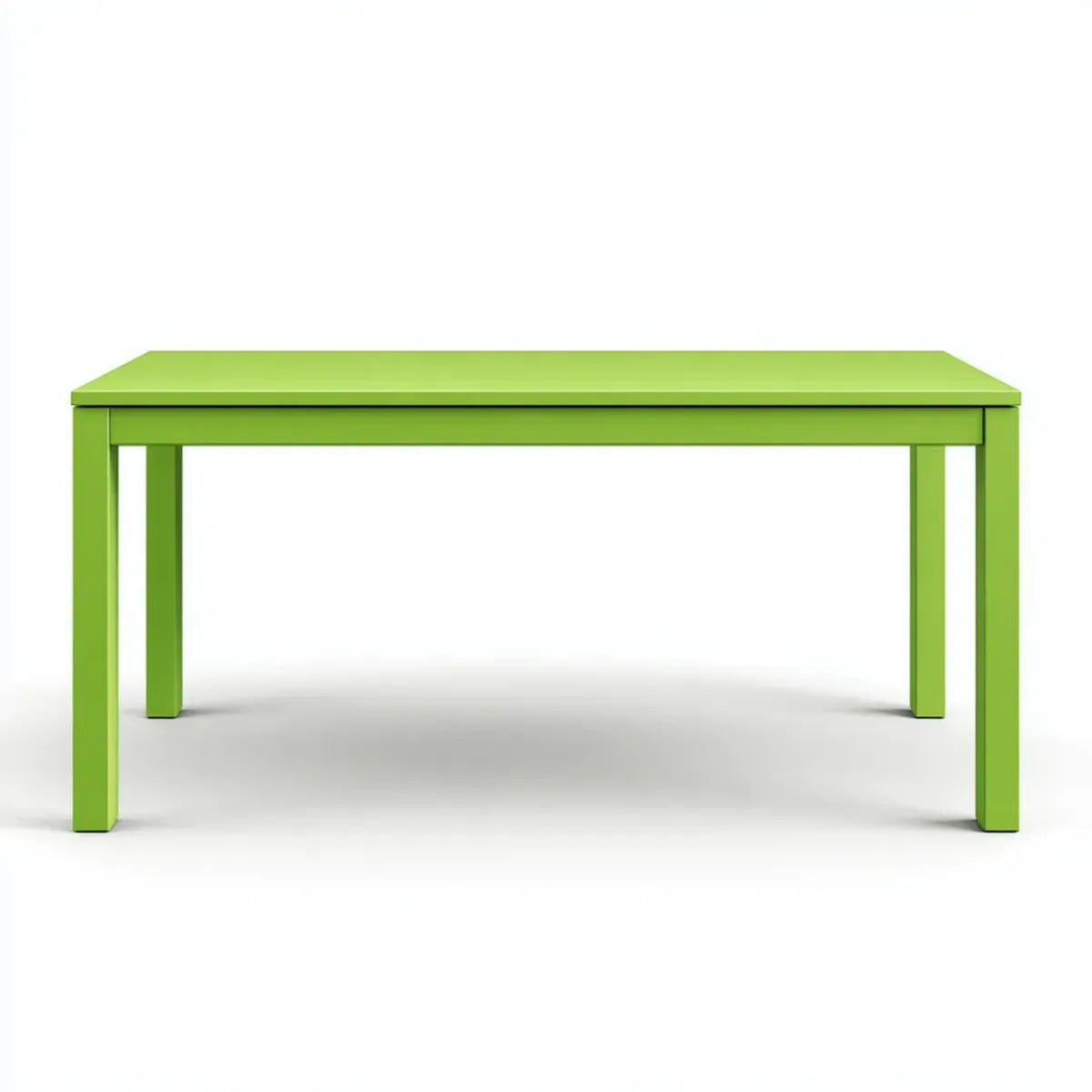 Table à manger rectangulaire verte 120 x 60 x 75 cm en panneaux MDF